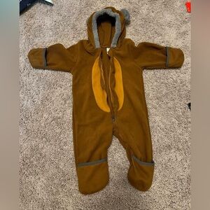 Cozy Teddy Bear Brown Kids One Piece